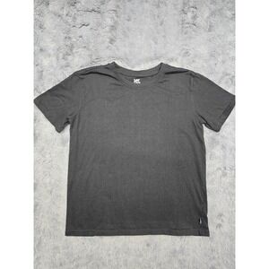 Lee Boys Black Short Sleeve T-Shirt Crew Neck Cotton Blend Size XL 18/20